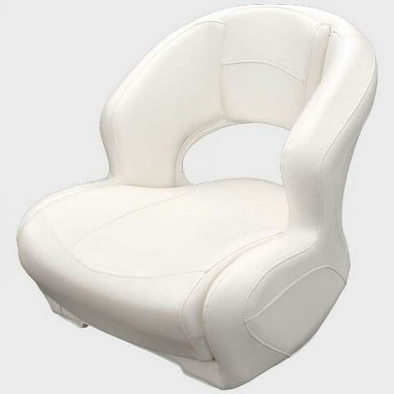 Wise Marine Boat Mid Back Bucket Seat 3337-1892 | Razor White Vinyl