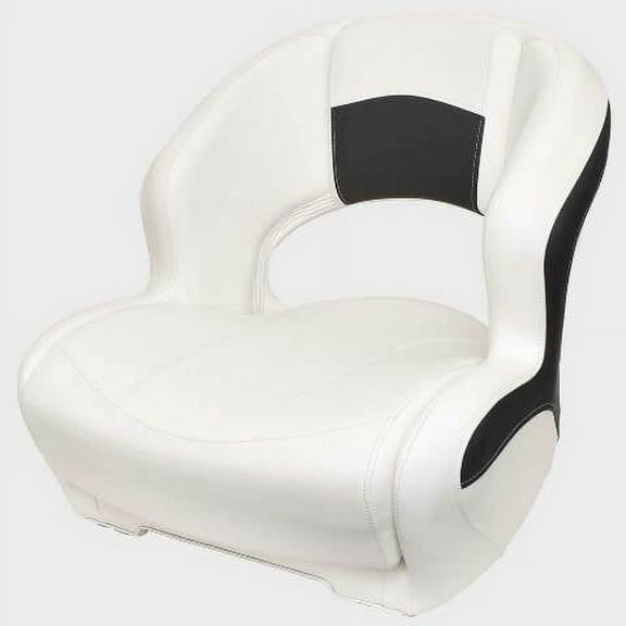 Wise Marine Boat Mid Back Bucket Seat 3337-1893 | Razor White / Gray