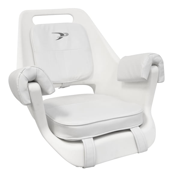 Wise 8WD007-3-710 Offshore Series Deluxe Pilot Chair Cushions with Armrests - White