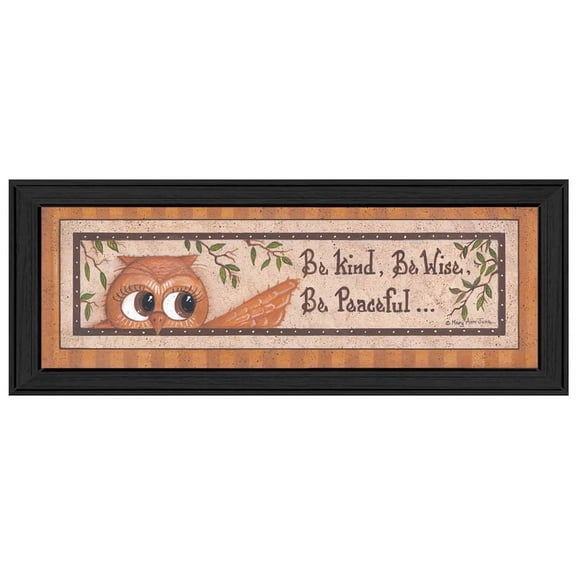 TrendyDecor4U Wise Owl By Mary June Printed Wall Art MARY428-405