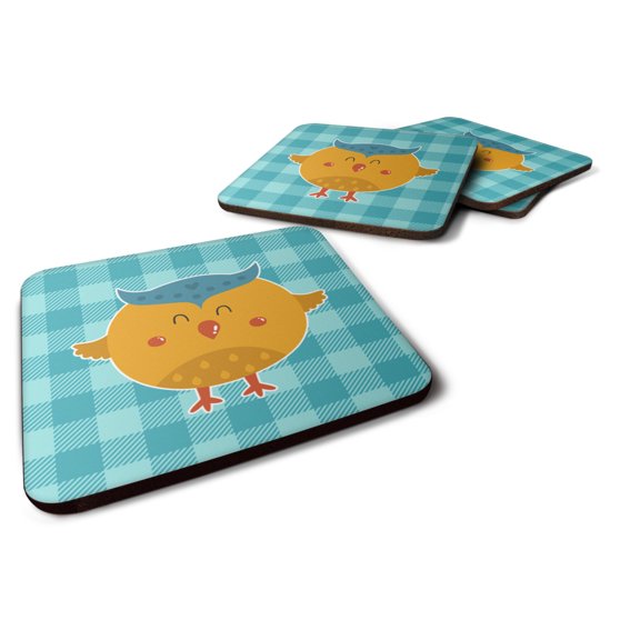 Wise Owl Foam Coaster Set of 4