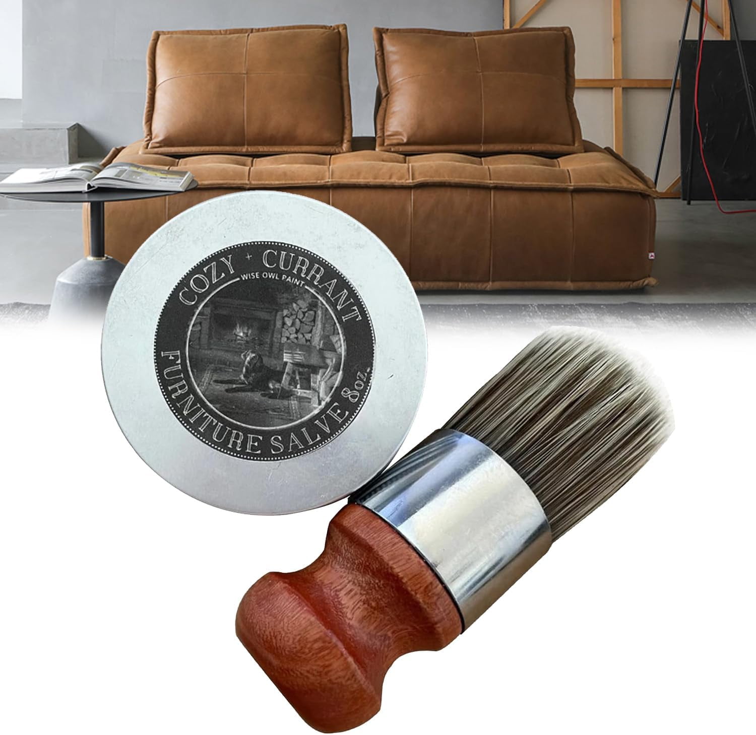 Wise Owl Furniture Salve for Leather, Leather Salve for Furniture