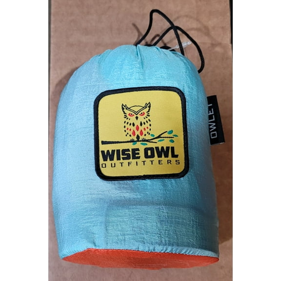 Wise Owl Outfitters Kids Hammock , Small, Portable Camping Hammock for Kids & Toddlers with Tree Straps and Carabiners, Blue/Tangerine