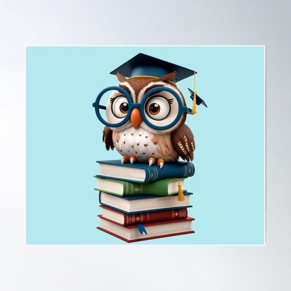 Wise Owl Teacher Sssms 2025 Poster Wall Art, Modern Wall Decor For Living Room Bedroom, 12x18 UNFRAMED