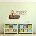 thumbnail image 1 of Wise People Monkey Life Quote Cartoon Quotes Decors Wall Sticker Art Design Decal for Girls Boys Kids Room Bedroom Nursery Kindergarten Home Decor Stickers Wall Art Vinyl Decoration (8x10 inch), 1 of 1