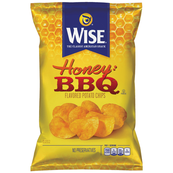 Wise Potato Chips Honey BBQ (Pack of 2)