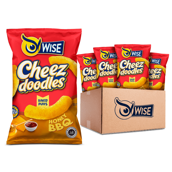 Wise Puffed Honey BBQ & Cheese Cheez Doodles .75 Oz Bag