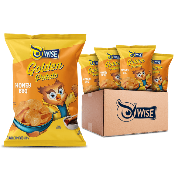 Wise Snacks Honey BBQ Potato Chips, 1 oz Bags, 42 Count
