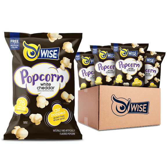 Wise Snacks White Cheddar Popcorn, 1 oz Bags, 42 Count