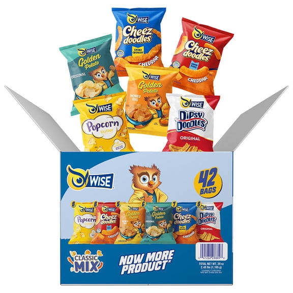 Wise Snacks Grab & Snack 42 Variety Pack, 39 oz