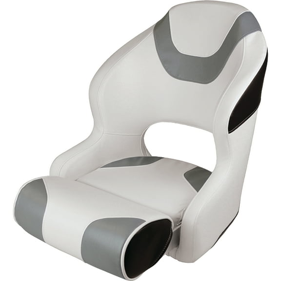 Wise White/Gray/Black Mildew Treated Bucket seat