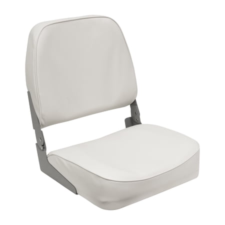 Wise 3313-710 Economy Series Low Back Boat Seat White