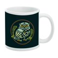 thumbnail image 1 of Wise White Tribal Owl White Mug, 1 of 4