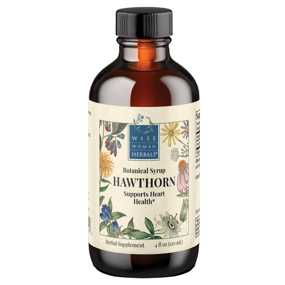 Wise Woman Herbals - Hawthorn Botanical Syrup (previously Hawthorn Solid Extract) 4 FL OZ - Supports Heart Health