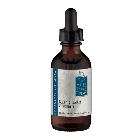 Wise Woman Herbals - Respiguard Glycerite Compound - Supports Respiratory Tract - Immune System Response During Allergy Season - Reduces Sinus and Nasal Irritations - Natural and Alcohol-Free - 2 Oz