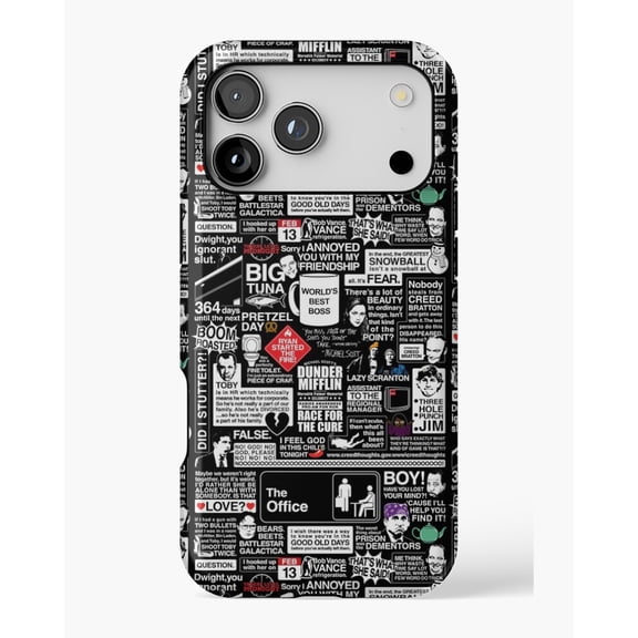 Wise Words From The Office - The Office Quotes H376 Premium Durable Case for iPhone 17 16 15 14 13 12 11 Pro Max – Unisex Style