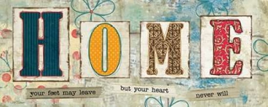Wise Words of Home Canvas Art - Carol Robinson (10 x 20)