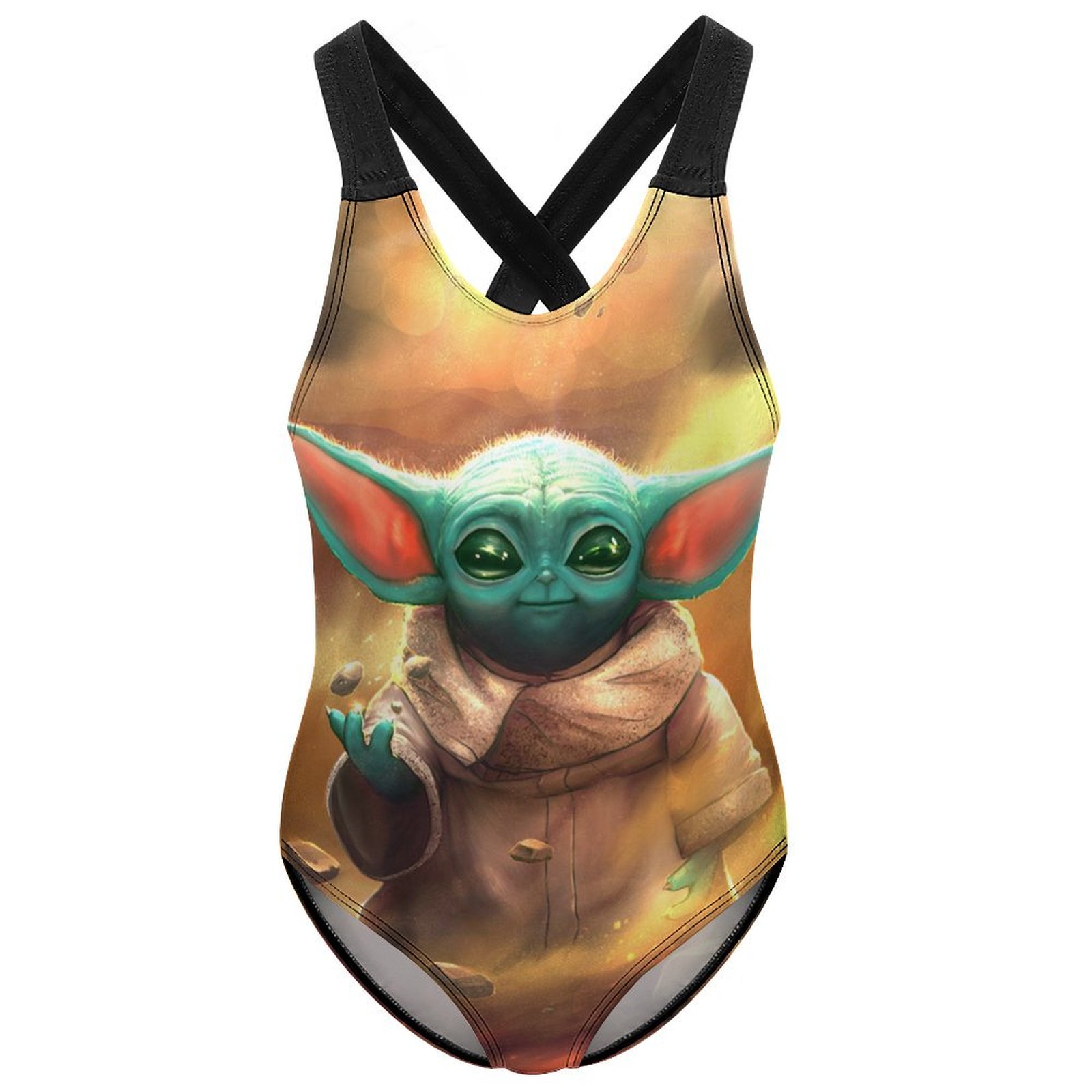 Wise Yoda Children's Onepiece Swimsuit Girl's Summer Swimming Pool