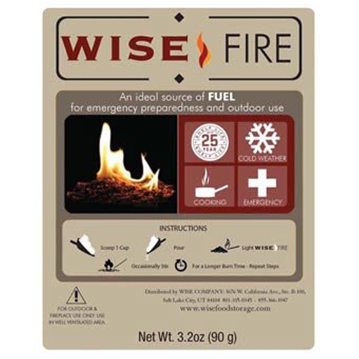 WiseFire Fire Starter Pouches, 15 count