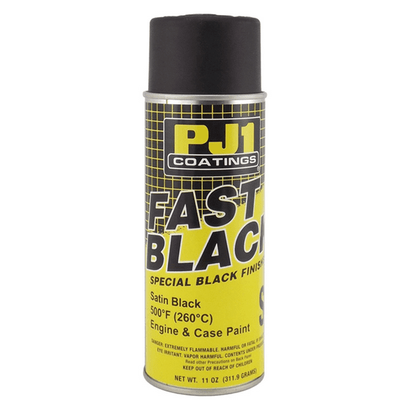 Wiseco 16-SAT Pj1 Spray Black Satin Engine Paint - 500f Net Wt. 11 oz