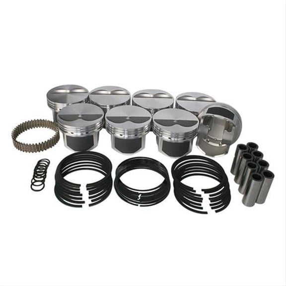 Wiseco 4.15 in. Bore 5cc F-T Piston Set for Small Block Chevy