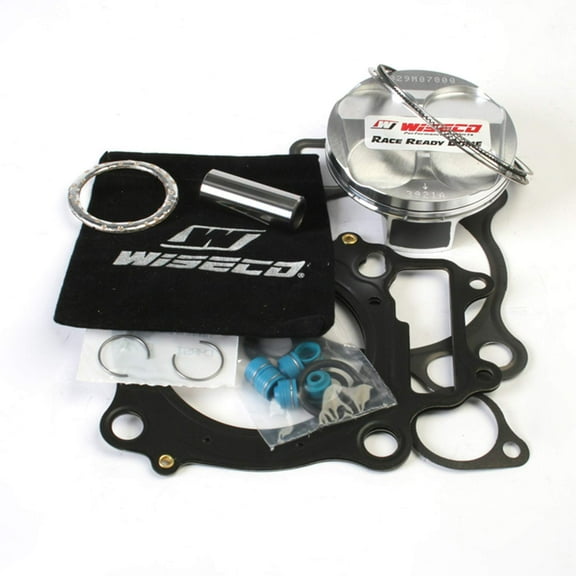 Wiseco PK1236 78.00 mm 12.9:1 Compression Motorcycle Piston Kit with Top-End Gasket Kit, Pink