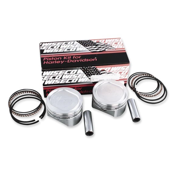 Wiseco VT2719 VT Piston Kit (95ci., Flat Top) - Standard Bore 3.875in, 9:1 Compression