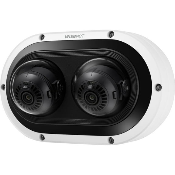 Wisenet PNM-7082RVD 2 Megapixel Outdoor Full HD Network Camera, Color, Dome, White, TAA Compliant