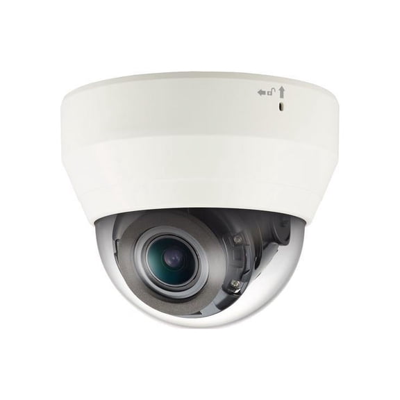 Wisenet QND-6022R 2 Megapixel Indoor Full HD Network Camera - Color, Monochrome - Dome - White - 65.62 ft Infrared Night Vision - H.264, MJPEG, H.265 - 1920 x 1080 - 4 mm Fixed Lens - 30 fps - CMOS...