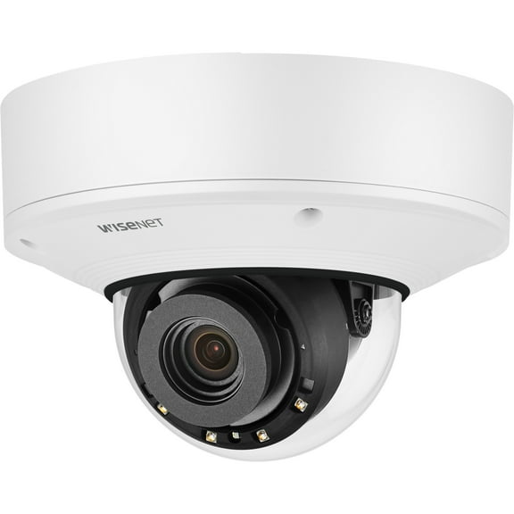 Wisenet XNV-8082R 6 Megapixel Indoor/Outdoor Network Camera, Color, Dome, White