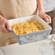 Wisenvoy Baking Dish 8 x 8 Ceramic Brownie Pan Gray, Bakeware Set