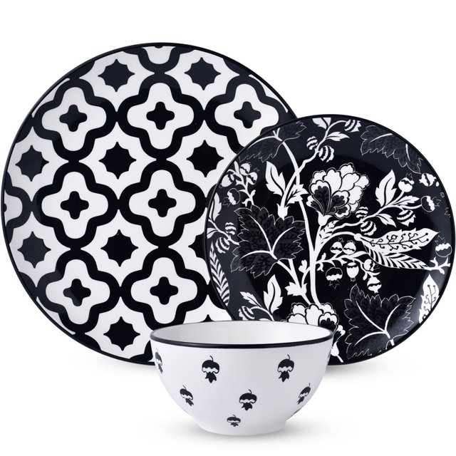 Wisenvoy Dinnerware Sets Plates and Bowls Sets Ceramic Dish Set Plate
