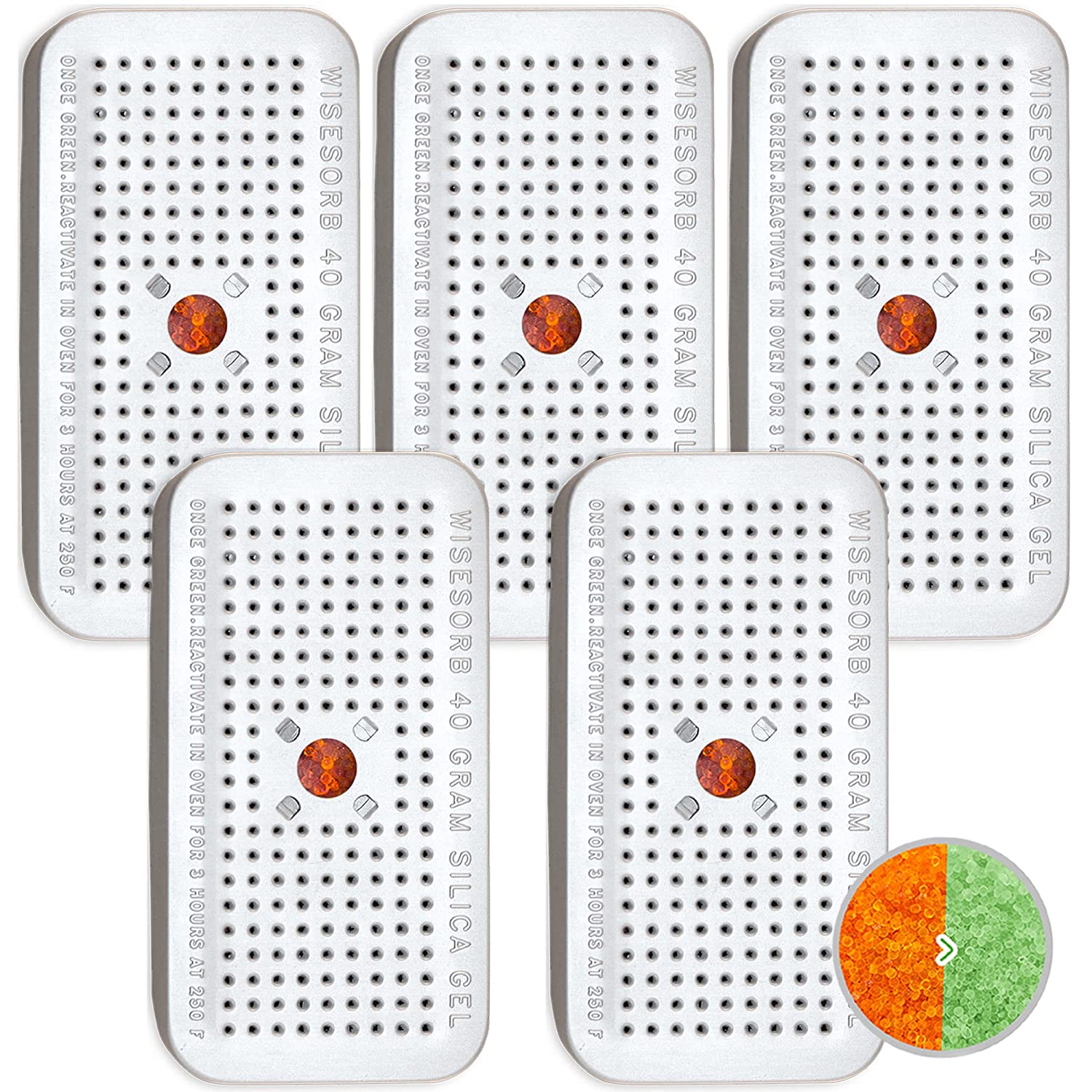 10 Gram [60 Packs] "Dry & Dry" Premium Silica Gel Packets Desiccant