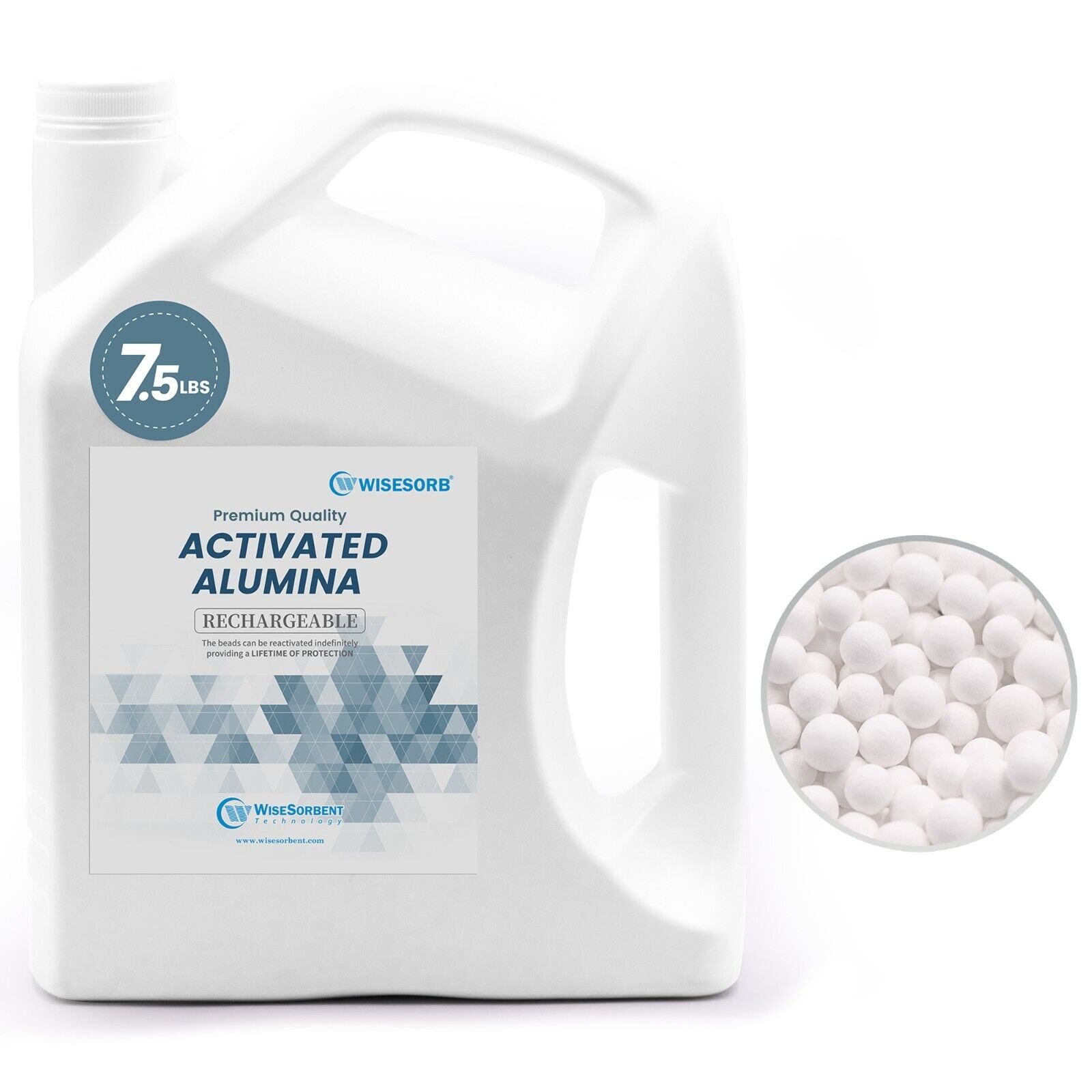 Wisesorb 7.5LBS Activated Alumina, Alumina Desiccant, Reusable Desiccant Dehumidifier