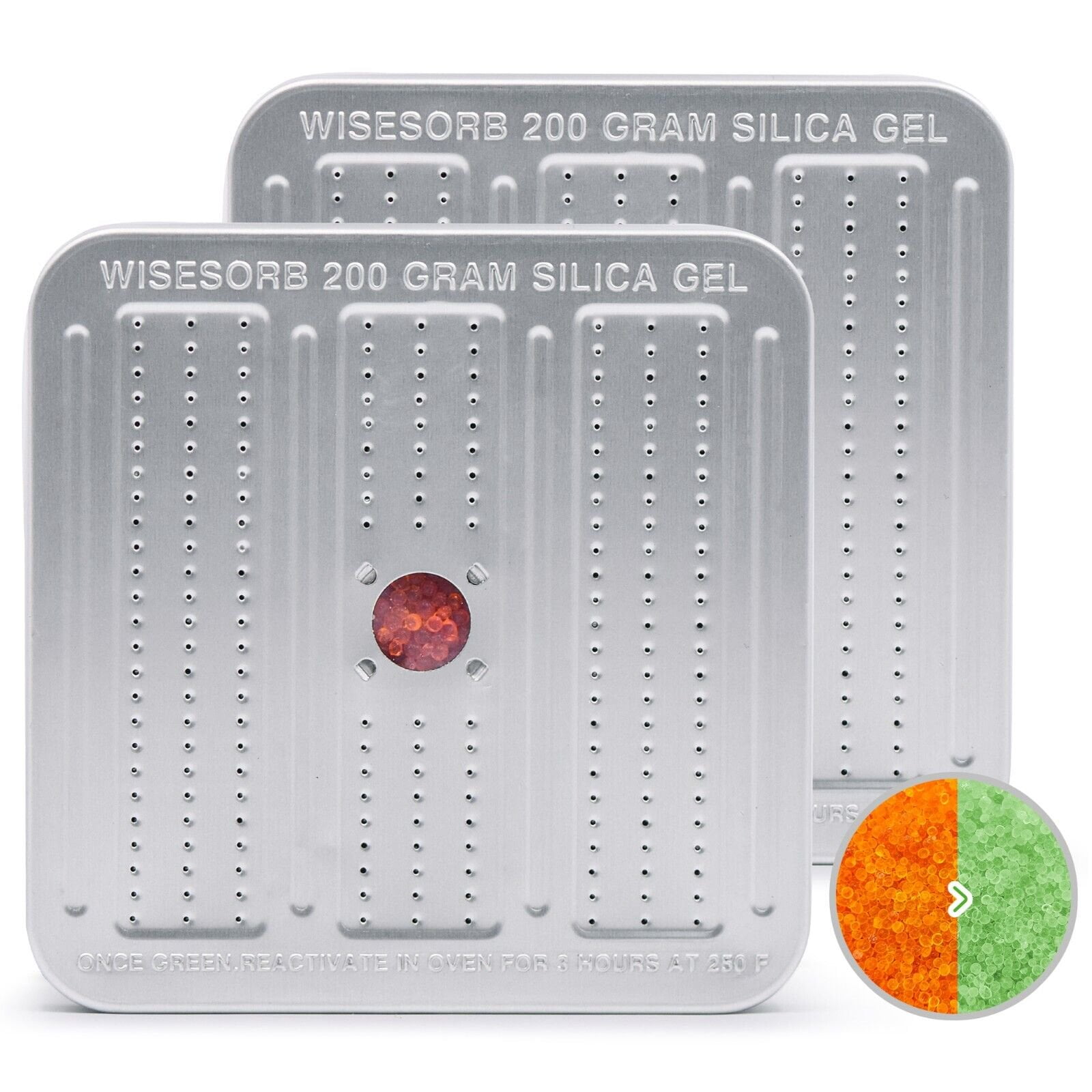 Wisesorb Gun Safe Dehumidifier, 200 Gram Reusable Silica Gel