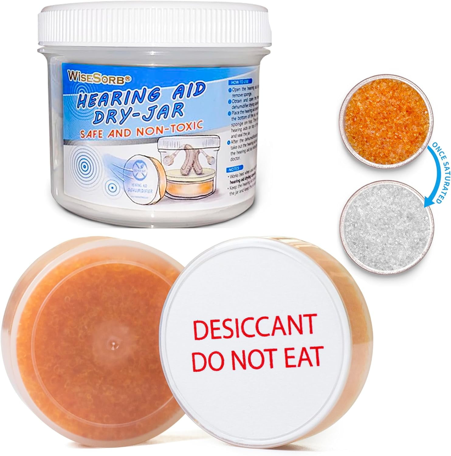 Wisesorb Hearing Aid Dryer, Hearing Aid Dehumidifier, Hearing Drying