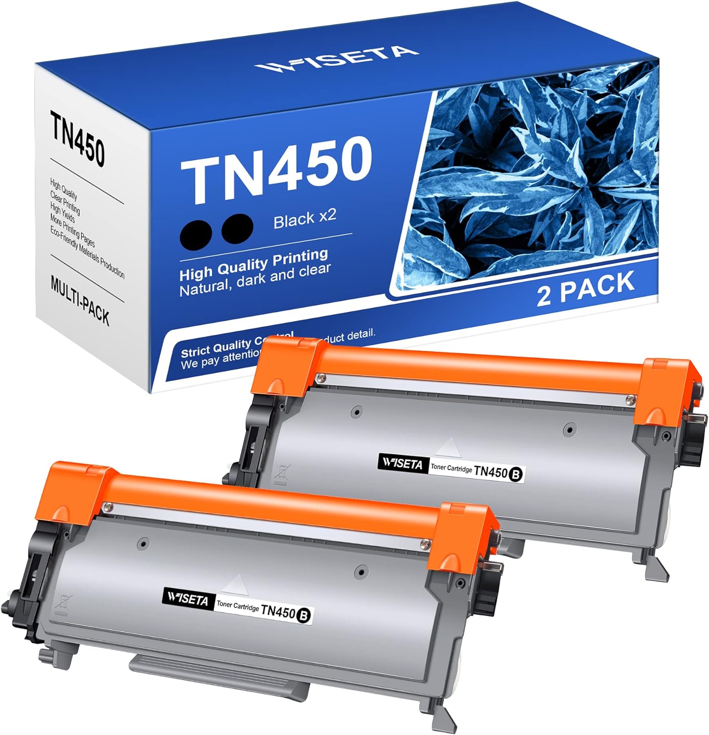 Wiseta TN450 Toner Cartridge Replacement for Brother TN450 TN420 TN450