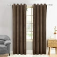 thumbnail image 1 of Wisewater 2 Panels Velvet Curtains Grommet Curtains Luxury Drapes, Light Blocking Curtain, Coffee, 52x84 inch, 1 of 10