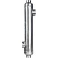 thumbnail image 1 of Wisewater Pool Heat Exchanger 155kBtu Stainless Steel 316L Opposite Ports 1 1/2" & 1" NPT for 11,900 Gallon Pool Heating, 1 of 5