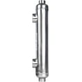 thumbnail image 1 of Wisewater Swimming Pool Heat Exchanger 55kBtu Stainless Steel 316L Same Side Ports 1 1/2" & 1" FPT, 1 of 5