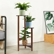 Wisfor 3 Tier Plant Stand Mothproof Bamboo Corner Flower Display Holder Indoor Ourdoor,12.6x29.5inch
