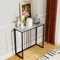 thumbnail image 1 of Wisfor Simple Narrow Entryway Console Table Living Room Sofa End Table, 31.50x11.81x30.71". Glossy Jaded-White, 1 of 11