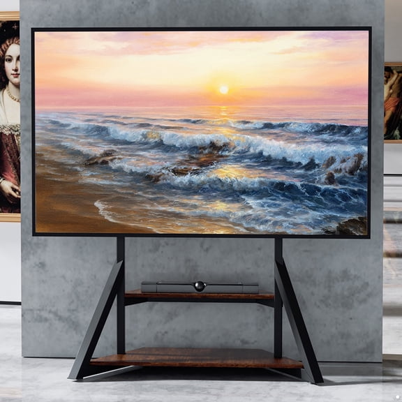 Wisfor Universal 65"-100" LCD LED Flat TV Floor Stand TV Cart Mount Bracket, Hold up to 220lbs, Max Vesa 800x600mm