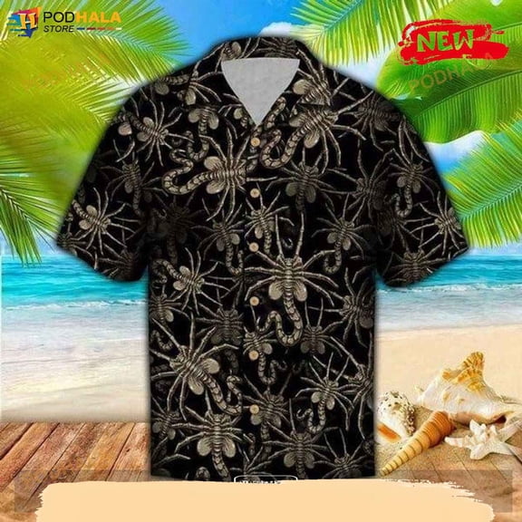 Wish Alien Face Hugger For Summer Hawaiian Shirt, Tropical Shirt for Women Men