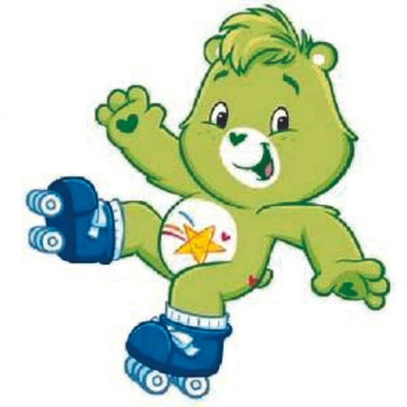 Wish Bear Care Bear Cartoons Customized Wall Decal - Custom Vinyl Wall Art - Personalized Name - Baby Girls Boys Kids Bedroom Wall Decal Room Decor Wall Stickers Decoration Size (40x40 inch)