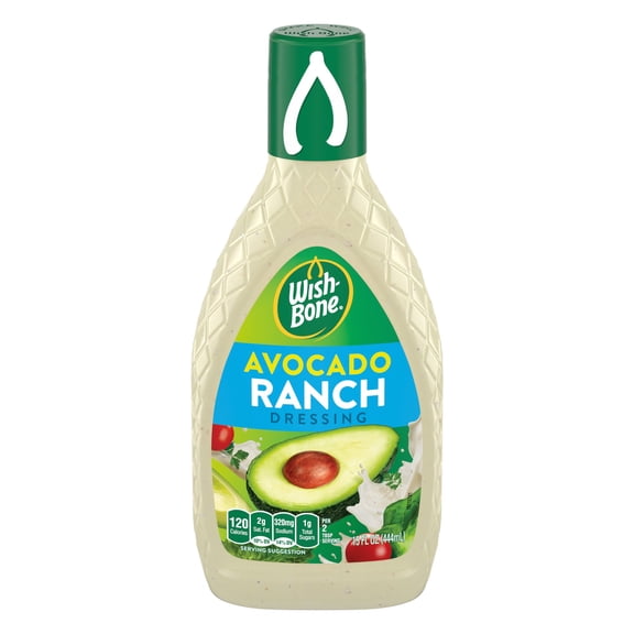 Wish-Bone Avocado Ranch Salad Dressing, 15 fl oz (Pack of 2)