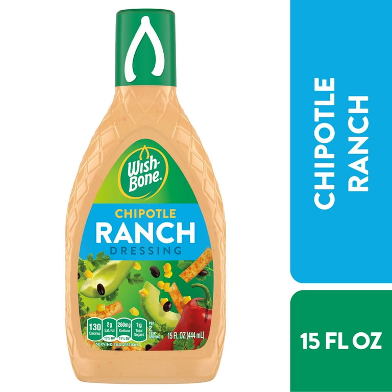 Wish-Bone Original Chipotle Ranch Salad Dressing Condiment, 15 fl oz -  Walmart.com