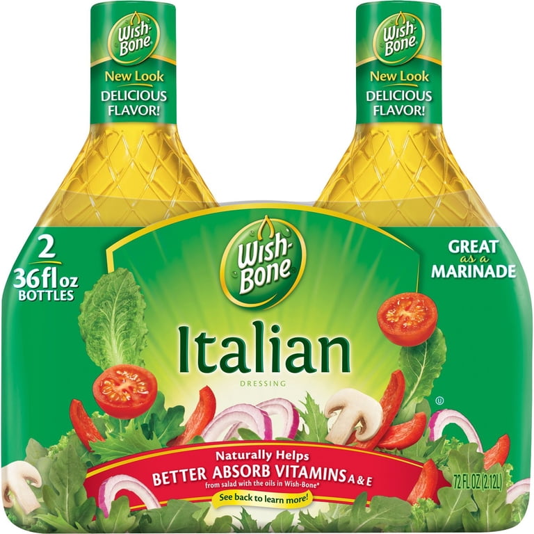 Wish-Bone Original Italian Salad Dressings, 2 Pack - 36 fl. oz. Bottles -  Walmart.com