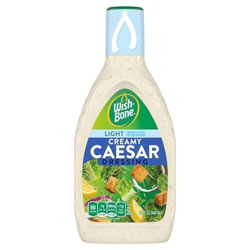 Wish-Bone Light Creamy Caesar Dressing, 15 Fl Oz - Pack of 2