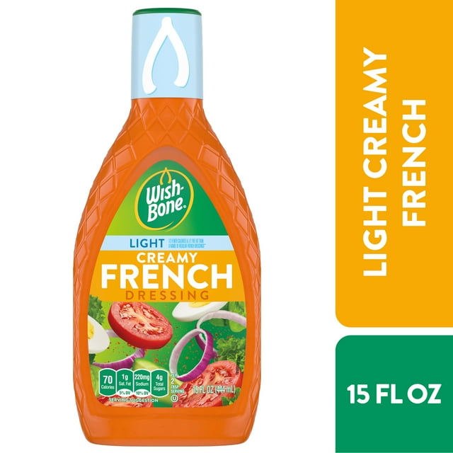 WishBone Light Creamy French Salad Dressing, 15 fl oz